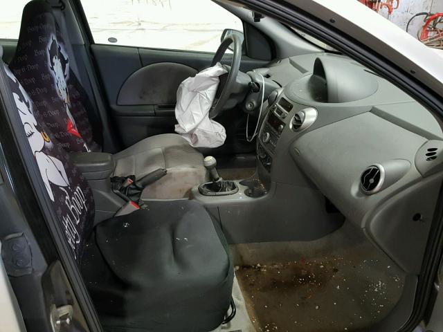 1G8AZ55FX7Z203370 - 2007 SATURN ION LEVEL SILVER photo 5