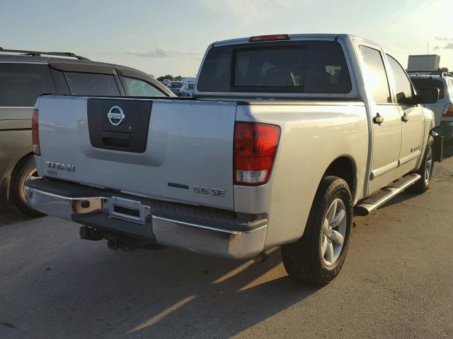 1N6BA07D99N315231 - 2009 NISSAN TITAN XE SILVER photo 4