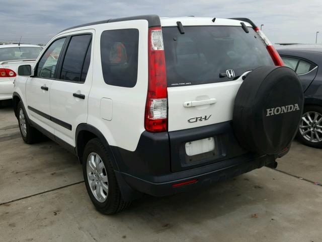 JHLRD78826C058619 - 2006 HONDA CR-V EX WHITE photo 3