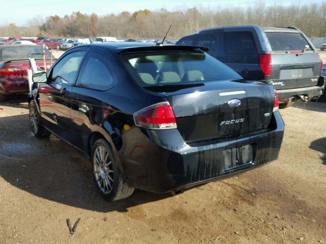 1FAHP33N79W147987 - 2009 FORD FOCUS SES BLACK photo 3