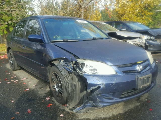 JHMES26734S002396 - 2004 HONDA CIVIC EX BLUE photo 1