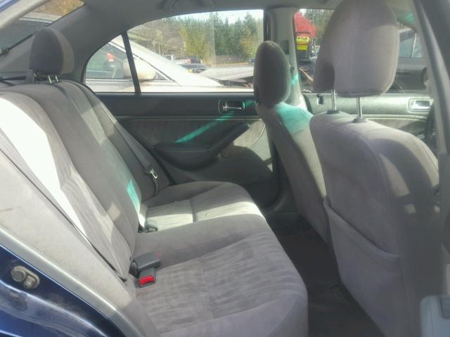 JHMES26734S002396 - 2004 HONDA CIVIC EX BLUE photo 6