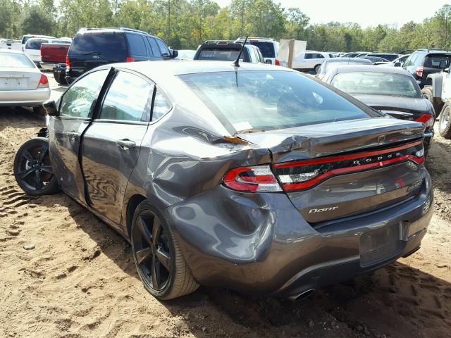 1C3CDFBB4FD390979 - 2015 DODGE DART SXT GRAY photo 3