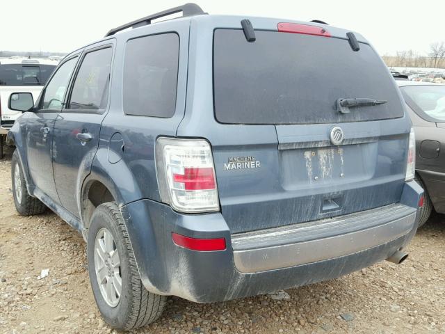 4M2CN8B77AKJ18859 - 2010 MERCURY MARINER BLUE photo 3