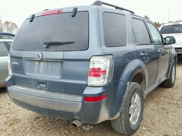 4M2CN8B77AKJ18859 - 2010 MERCURY MARINER BLUE photo 4