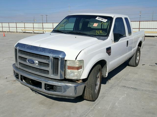 1FTSX21R88EB58730 - 2008 FORD F250 SUPER WHITE photo 2