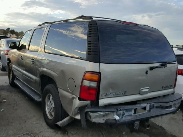 1GNFK16T52J312606 - 2002 CHEVROLET SUBURBAN K TAN photo 3