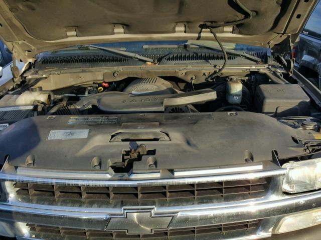 1GNFK16T52J312606 - 2002 CHEVROLET SUBURBAN K TAN photo 7