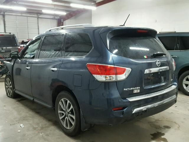 5N1AR2MN4FC715846 - 2015 NISSAN PATHFINDER BLUE photo 3