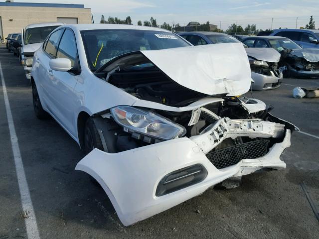 1C3CDFAA4FD182433 - 2015 DODGE DART SE WHITE photo 1