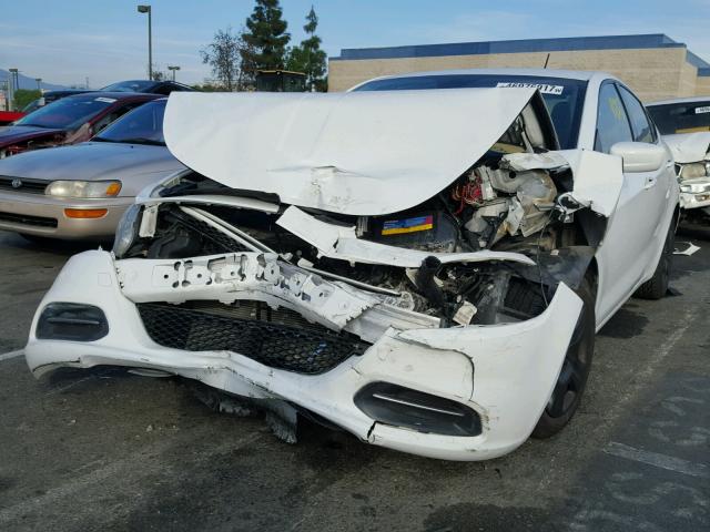 1C3CDFAA4FD182433 - 2015 DODGE DART SE WHITE photo 2