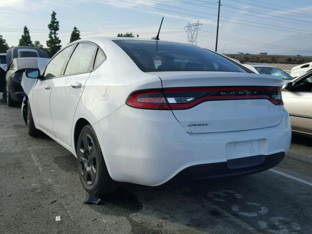 1C3CDFAA4FD182433 - 2015 DODGE DART SE WHITE photo 3