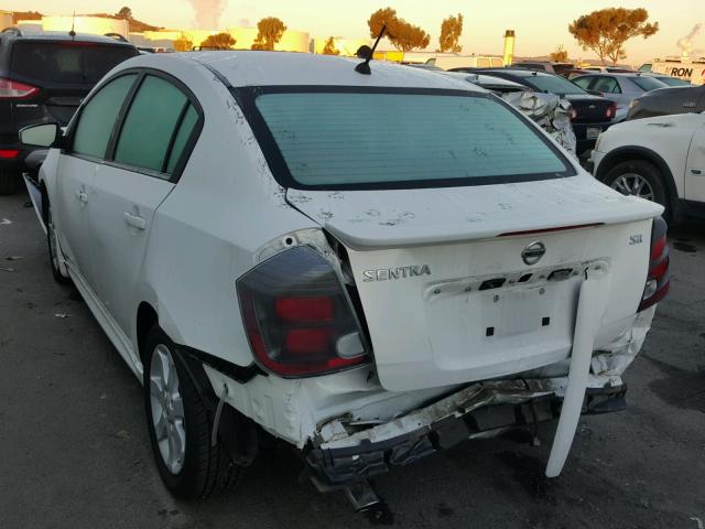 3N1AB6AP8AL654250 - 2010 NISSAN SENTRA 2.0 WHITE photo 3