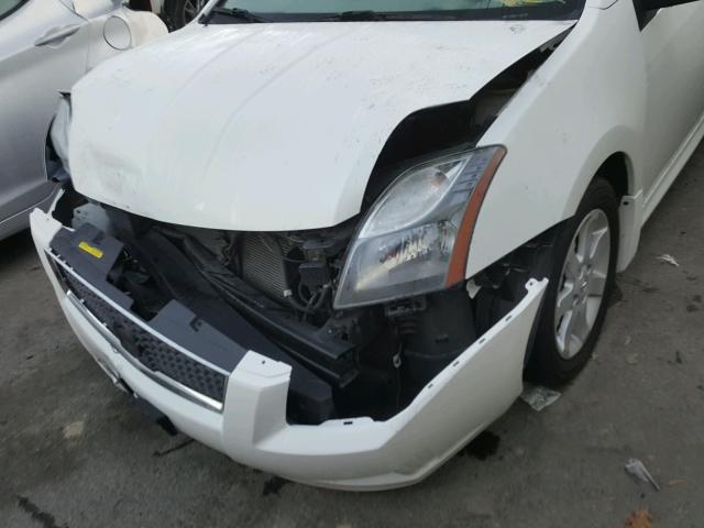 3N1AB6AP8AL654250 - 2010 NISSAN SENTRA 2.0 WHITE photo 9