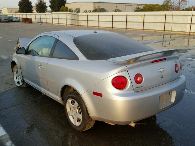 1G1AL18F787142688 - 2008 CHEVROLET COBALT LT SILVER photo 3