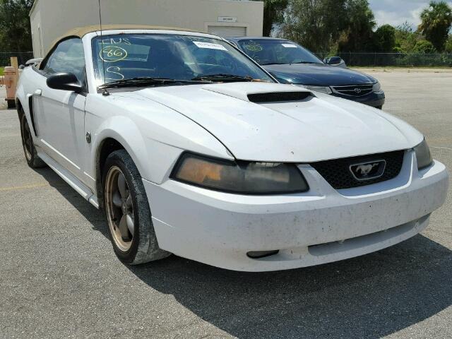 1FAFP45X04F100174 - 2004 FORD MUSTANG GT WHITE photo 1