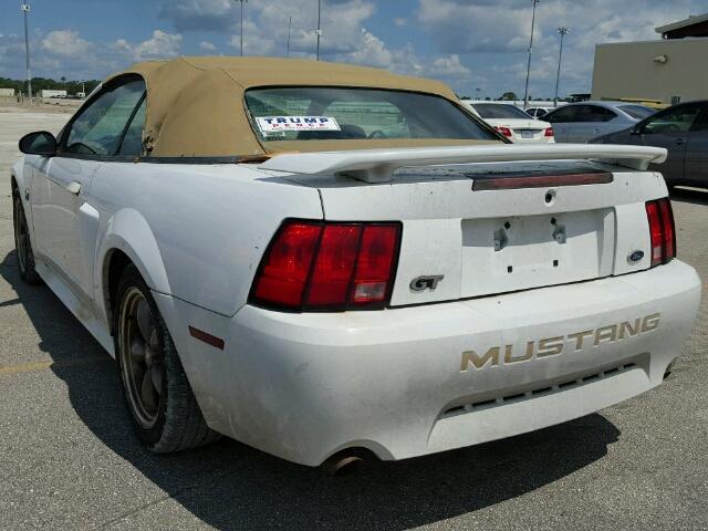 1FAFP45X04F100174 - 2004 FORD MUSTANG GT WHITE photo 3