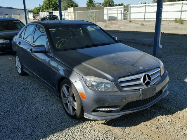 WDDGF5EBXBA450648 - 2011 MERCEDES-BENZ C 300 GRAY photo 1