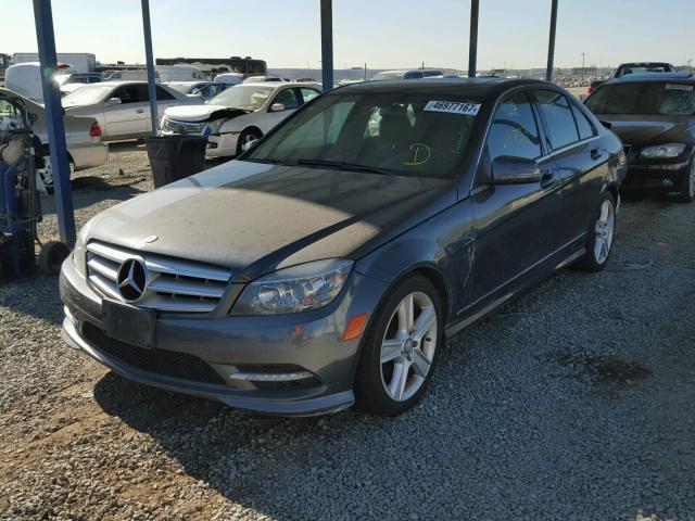 WDDGF5EBXBA450648 - 2011 MERCEDES-BENZ C 300 GRAY photo 2