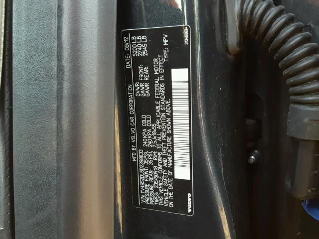 YV4952DL6D2398833 - 2013 VOLVO XC60 3.2 BLUE photo 10