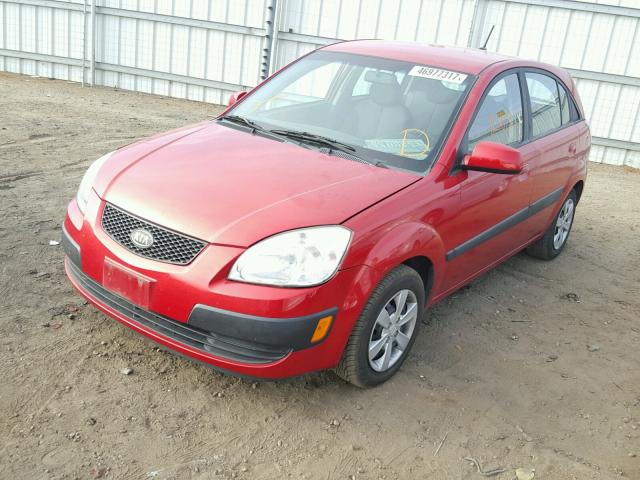 KNADE243196488059 - 2009 KIA RIO 5 SX RED photo 2