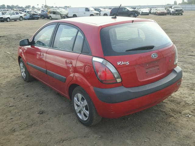 KNADE243196488059 - 2009 KIA RIO 5 SX RED photo 3