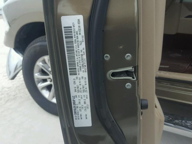 1C6RR6LGXDS637388 - 2013 RAM 1500 SLT TAN photo 10