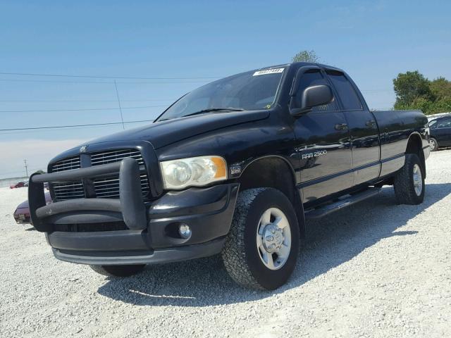 3D7KU28WX3G772853 - 2003 DODGE RAM 2500 S BLACK photo 2