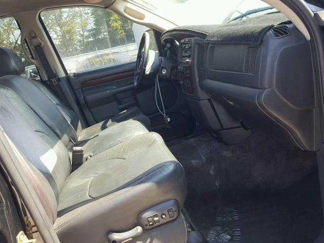 3D7KU28WX3G772853 - 2003 DODGE RAM 2500 S BLACK photo 5