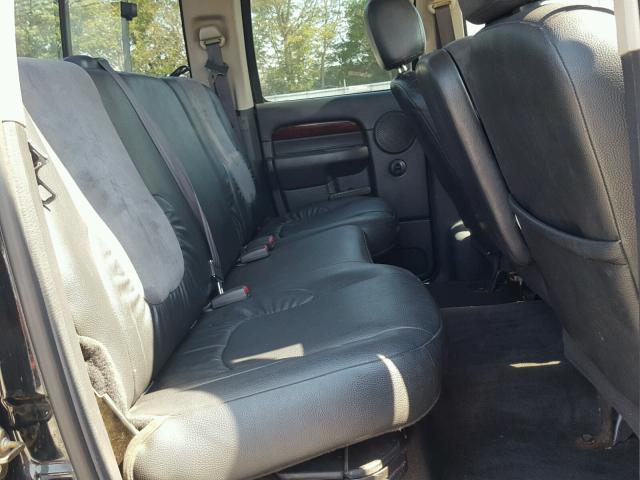 3D7KU28WX3G772853 - 2003 DODGE RAM 2500 S BLACK photo 6