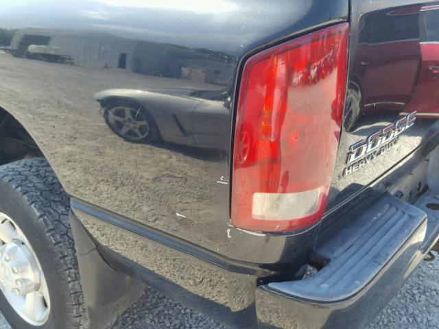 3D7KU28WX3G772853 - 2003 DODGE RAM 2500 S BLACK photo 9