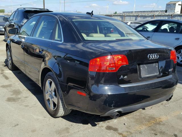 WAUAF78E96A229126 - 2006 AUDI A4 2 BLACK photo 3