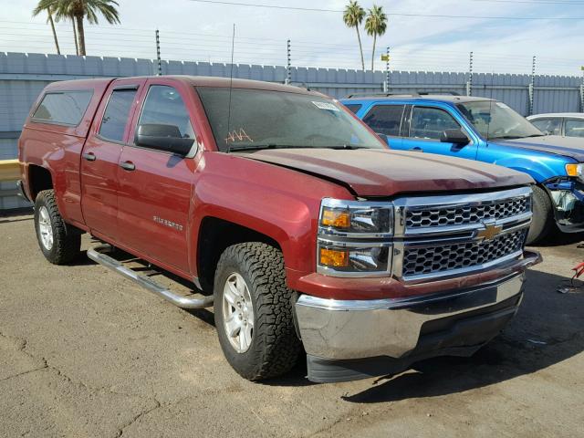 1GCRCREH3EZ113266 - 2014 CHEVROLET SILVERADO BURGUNDY photo 1