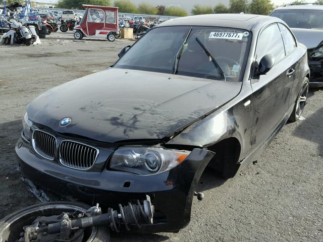 WBAUC73598VF25324 - 2008 BMW 135 I BLACK photo 2