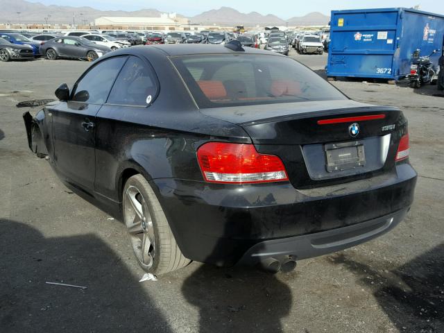 WBAUC73598VF25324 - 2008 BMW 135 I BLACK photo 3