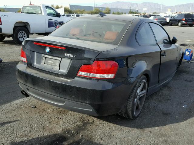 WBAUC73598VF25324 - 2008 BMW 135 I BLACK photo 4