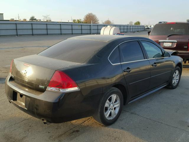 2G1WF5E30D1251564 - 2013 CHEVROLET IMPALA LS BLACK photo 4