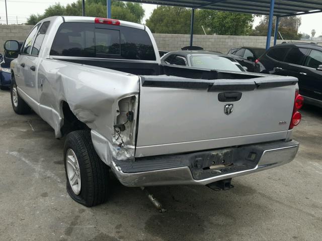 1D7HA18257J633325 - 2007 DODGE RAM 1500 S SILVER photo 3