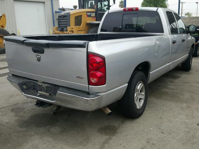 1D7HA18257J633325 - 2007 DODGE RAM 1500 S SILVER photo 4