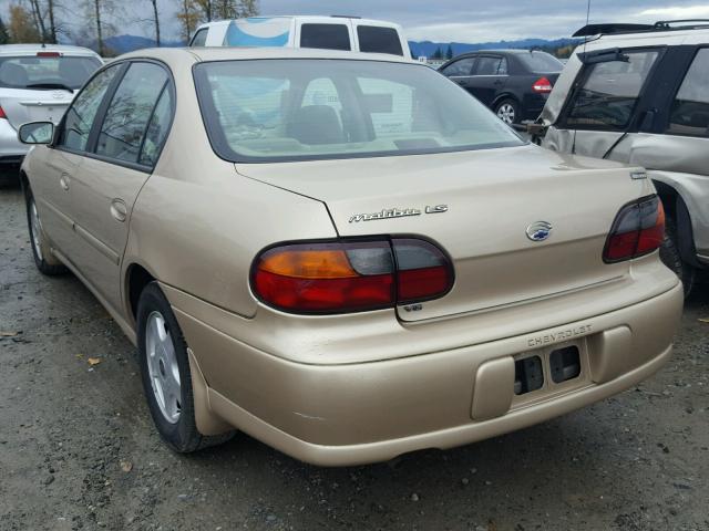 1G1NE52J21M666550 - 2001 CHEVROLET MALIBU LS 棕色 照片 3