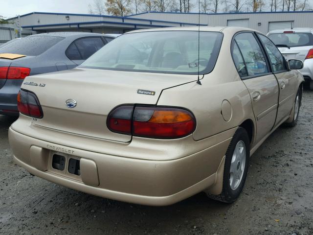 1G1NE52J21M666550 - 2001 CHEVROLET MALIBU LS TAN photo 4