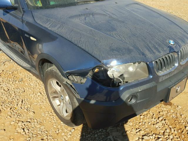 WBXPA93465WD10730 - 2005 BMW X3 3.0I BLUE photo 9