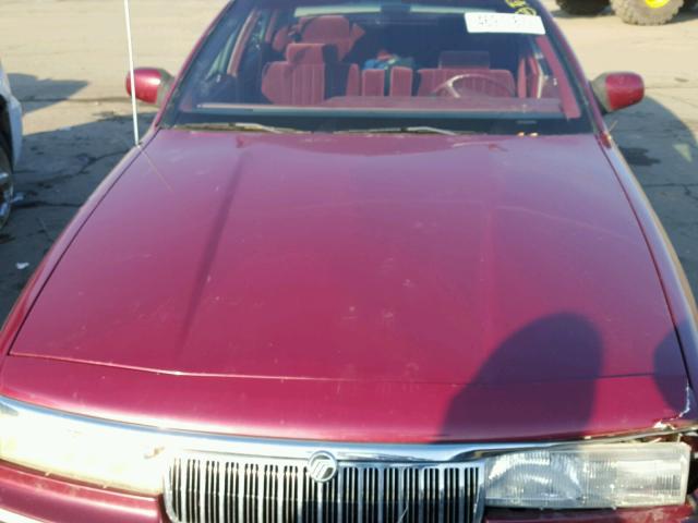 2MELM75W8PX670199 - 1993 MERCURY GRAND MARQ RED photo 7