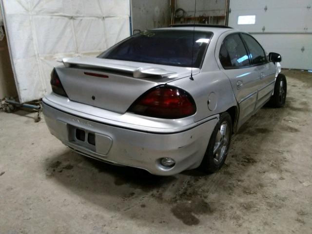 1G2NV52E21C137524 - 2001 PONTIAC GRAND AM SILVER photo 4