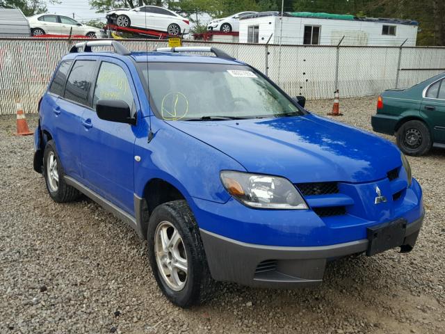 JA4LX31G63U107101 - 2003 MITSUBISHI OUTLANDER BLUE photo 1