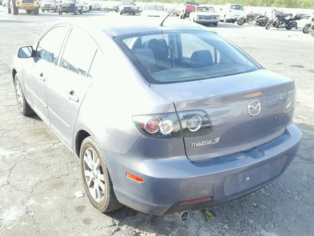 JM1BK12G971689141 - 2007 MAZDA 3 I BLUE photo 3