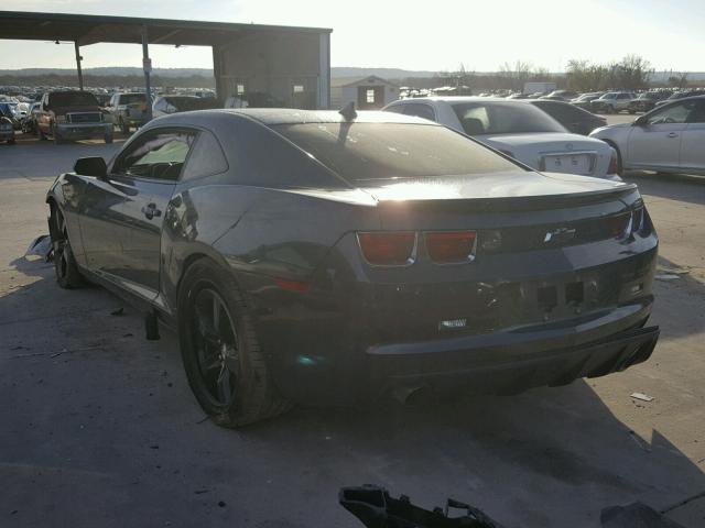2G1FS1EW5B9180651 - 2011 CHEVROLET CAMARO SS Grafito foto 3