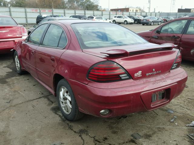 1G2NE52F64C225926 - 2004 PONTIAC GRAND AM S 红色 照片 3