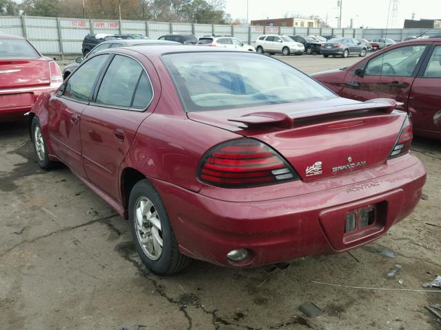 1G2NE52F64C225926 - 2004 PONTIAC GRAND AM S RED photo 3