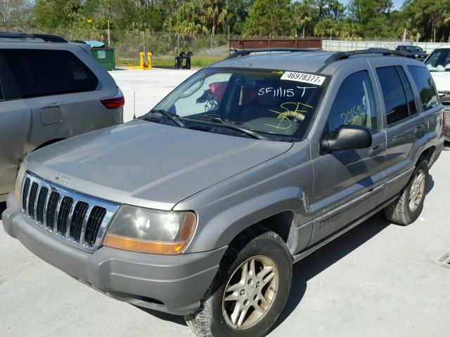 1J4GX48S12C140142 - 2002 JEEP GRAND CHER GRAY photo 2